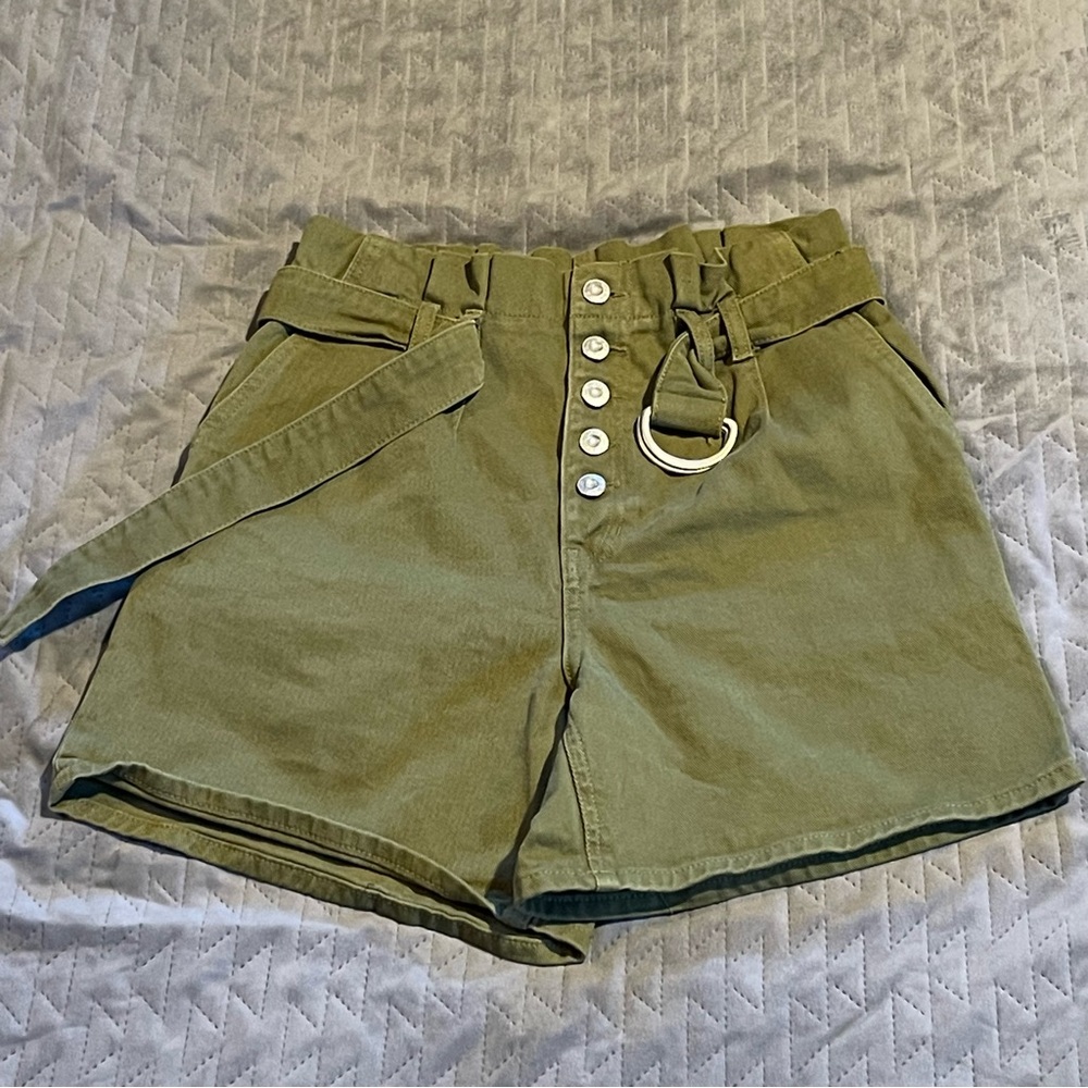 Free People‎ shorts womens 0 NWOT green